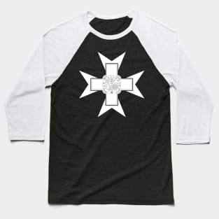 George Cross over the Maltese Cross Baseball T-Shirt